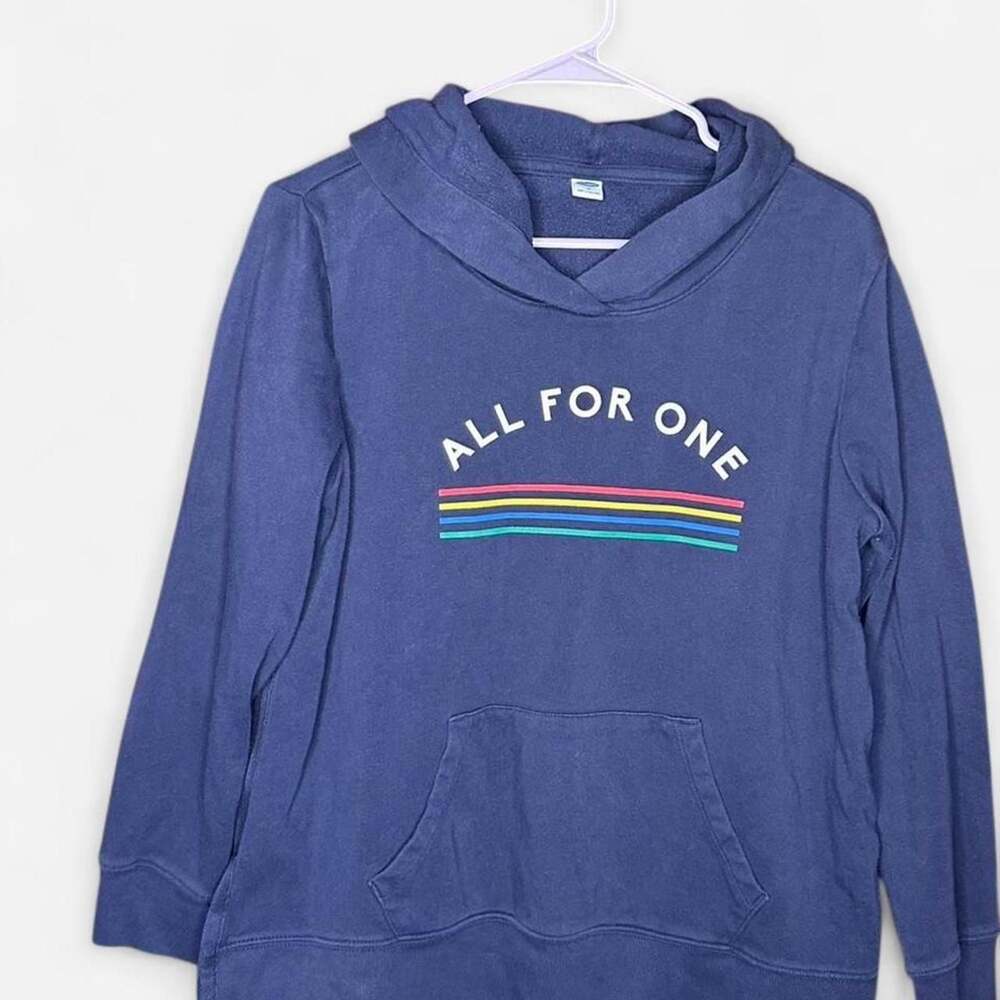 Old Navy All For One Rainbow Graphic Hoodie